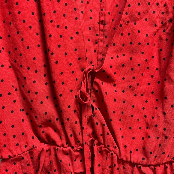 Reformation Nikki Top in Red Flamenco - Picture 3 of 4